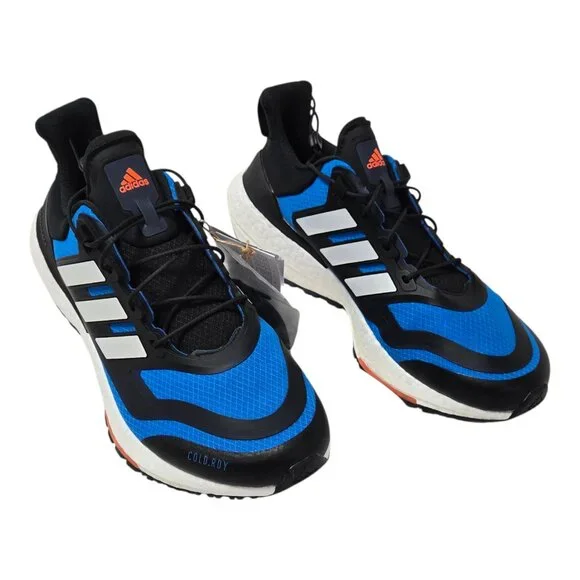 adidas | Shoes | Adidas Ultra Boost Mens 9 Blue Black Reflective Stripes  Nwt Box | Poshmark